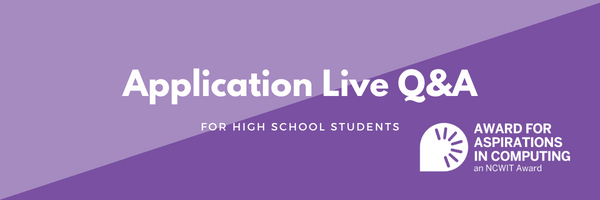 Application live Q&A for high school students